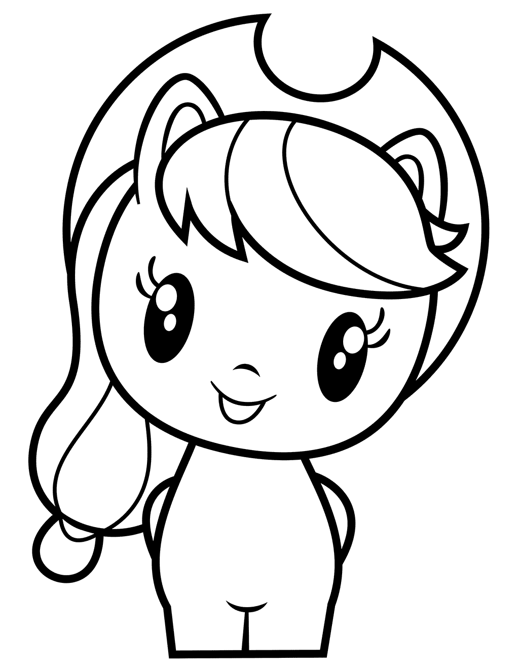Coloriage Cutie Applejack - Cutie mark crew à imprimer