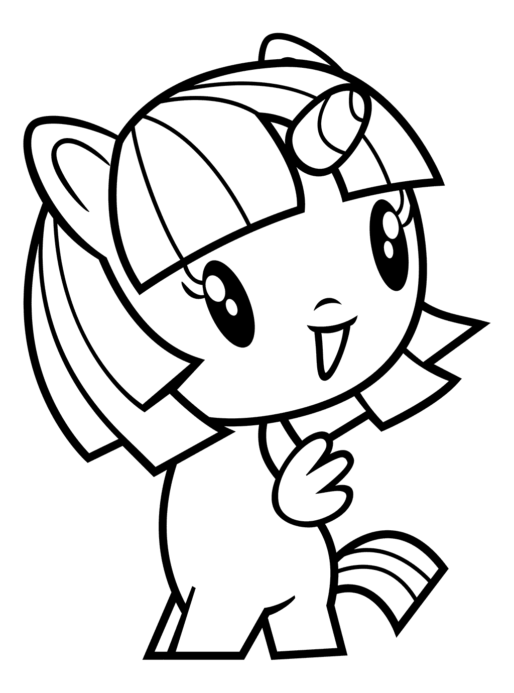 Coloriage Cutie Twilight Sparkle - Cutie mark crew à imprimer