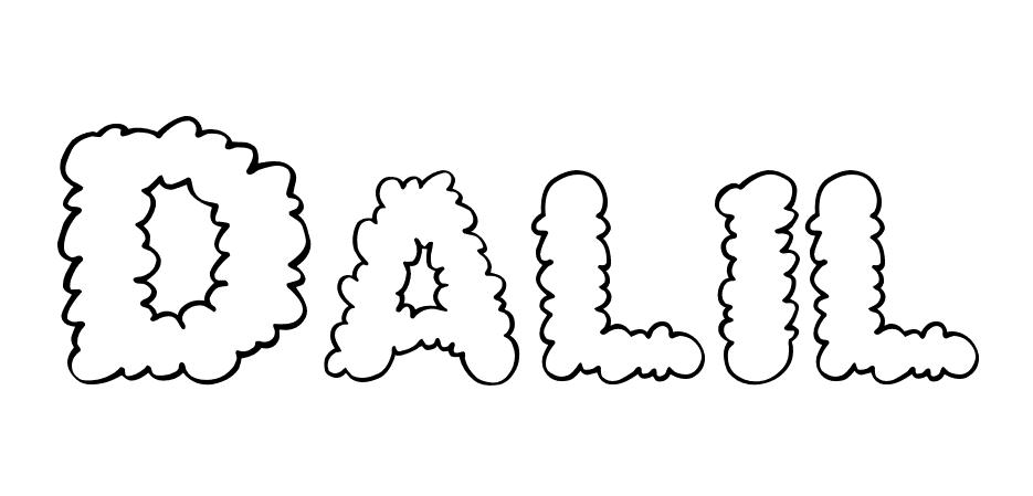 Coloriage Dalil - Prénom à imprimer