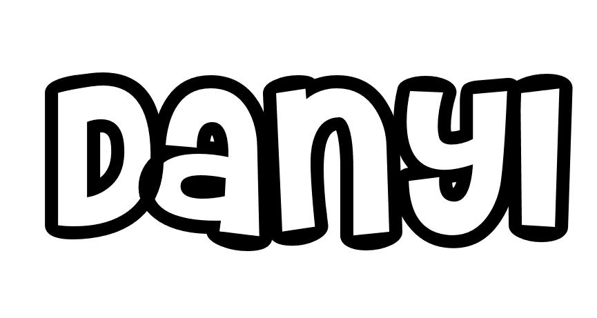 Coloriage Danyl - Prénom à imprimer