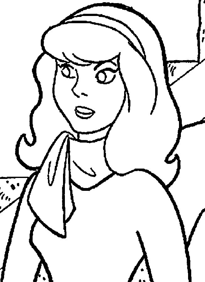 Coloriage Daphne Blake 2 - Scooby doo à imprimer