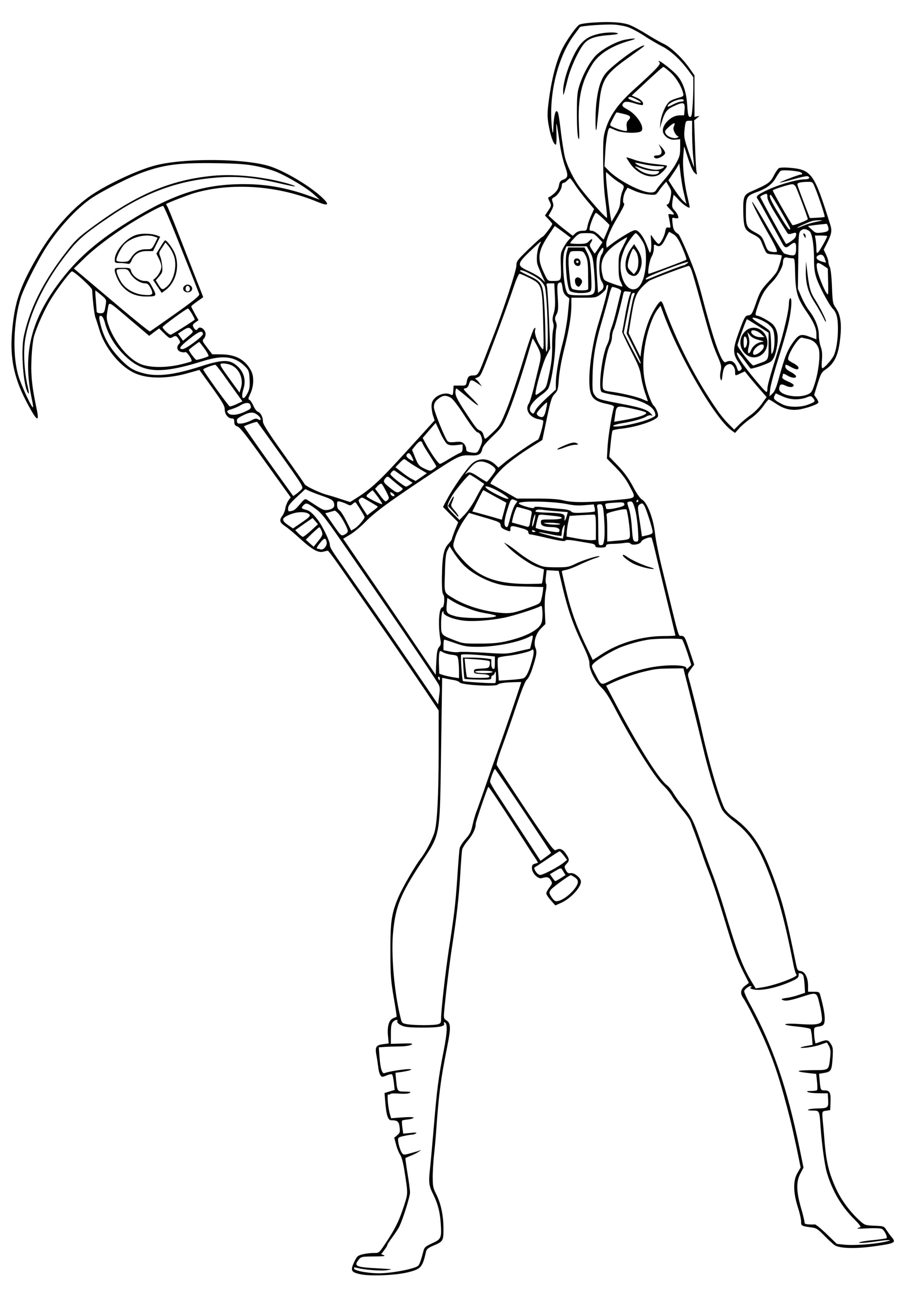 Coloriage Dark Bomber - Fortnite à imprimer