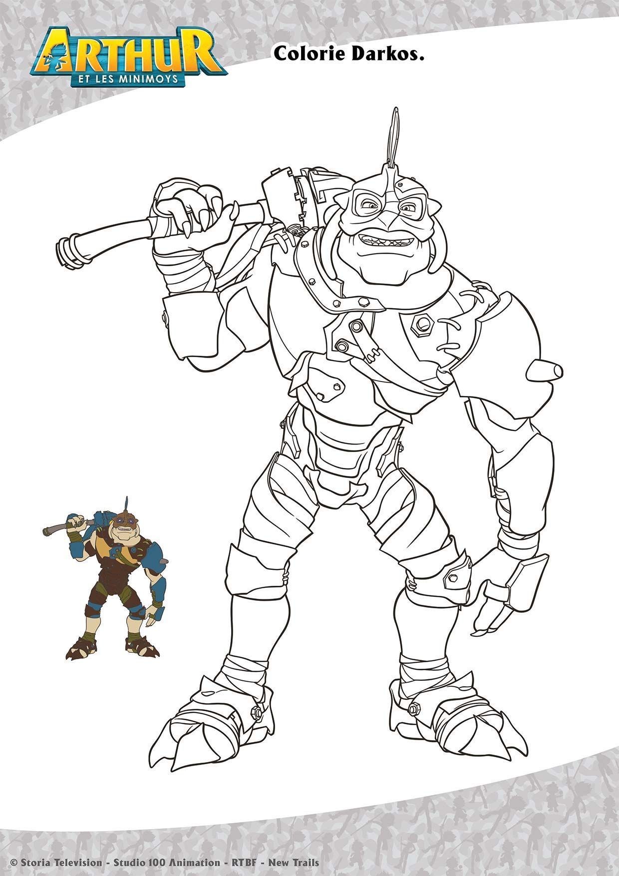 Coloriage Darkos Arthur - Gulli à imprimer