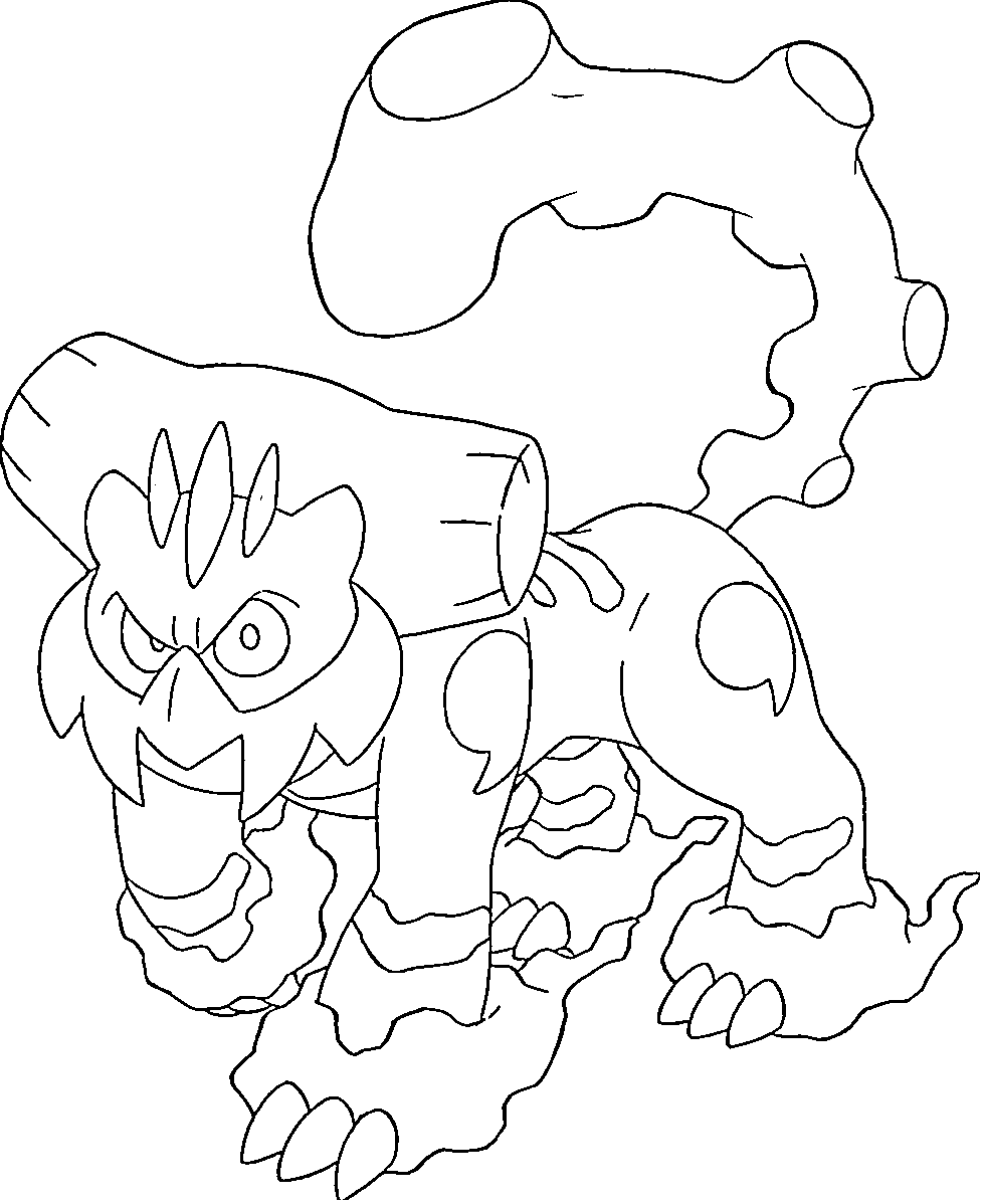 Coloriage Demetros Pokémon légendaire Génération 5 - Pokémon légendaire à imprimer