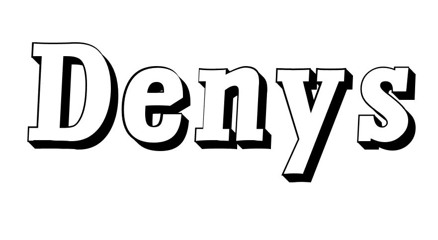 Coloriage Denys - Prénom à imprimer