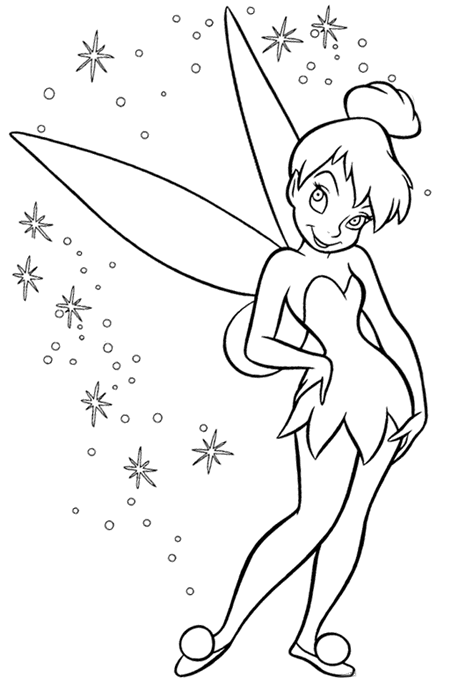 Coloriage Dessin De Fée Clochette - Fée à imprimer
