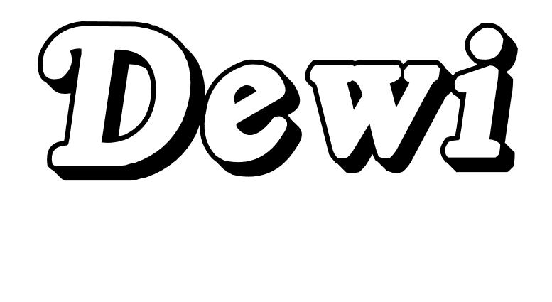 Coloriage Dewi - Prénom à imprimer