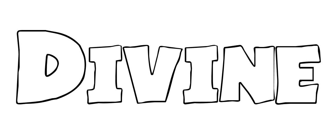 Coloriage Divine - Prénom à imprimer