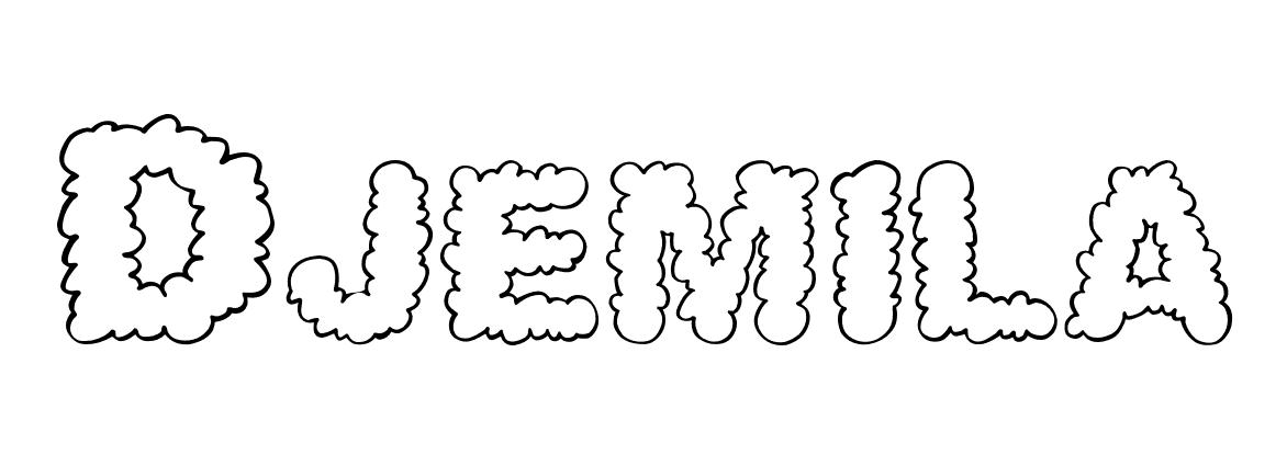 Coloriage Djemila - Prénom à imprimer