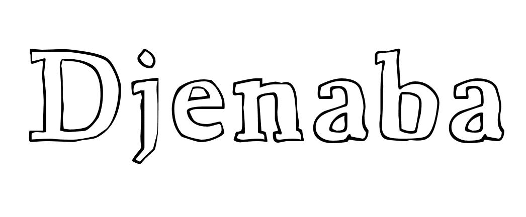Coloriage Djenaba - Prénom à imprimer