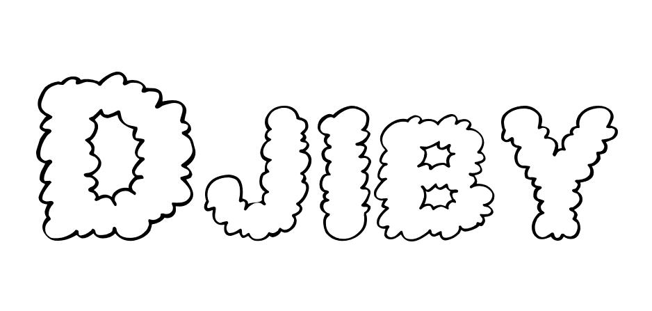 Coloriage Djiby - Prénom à imprimer