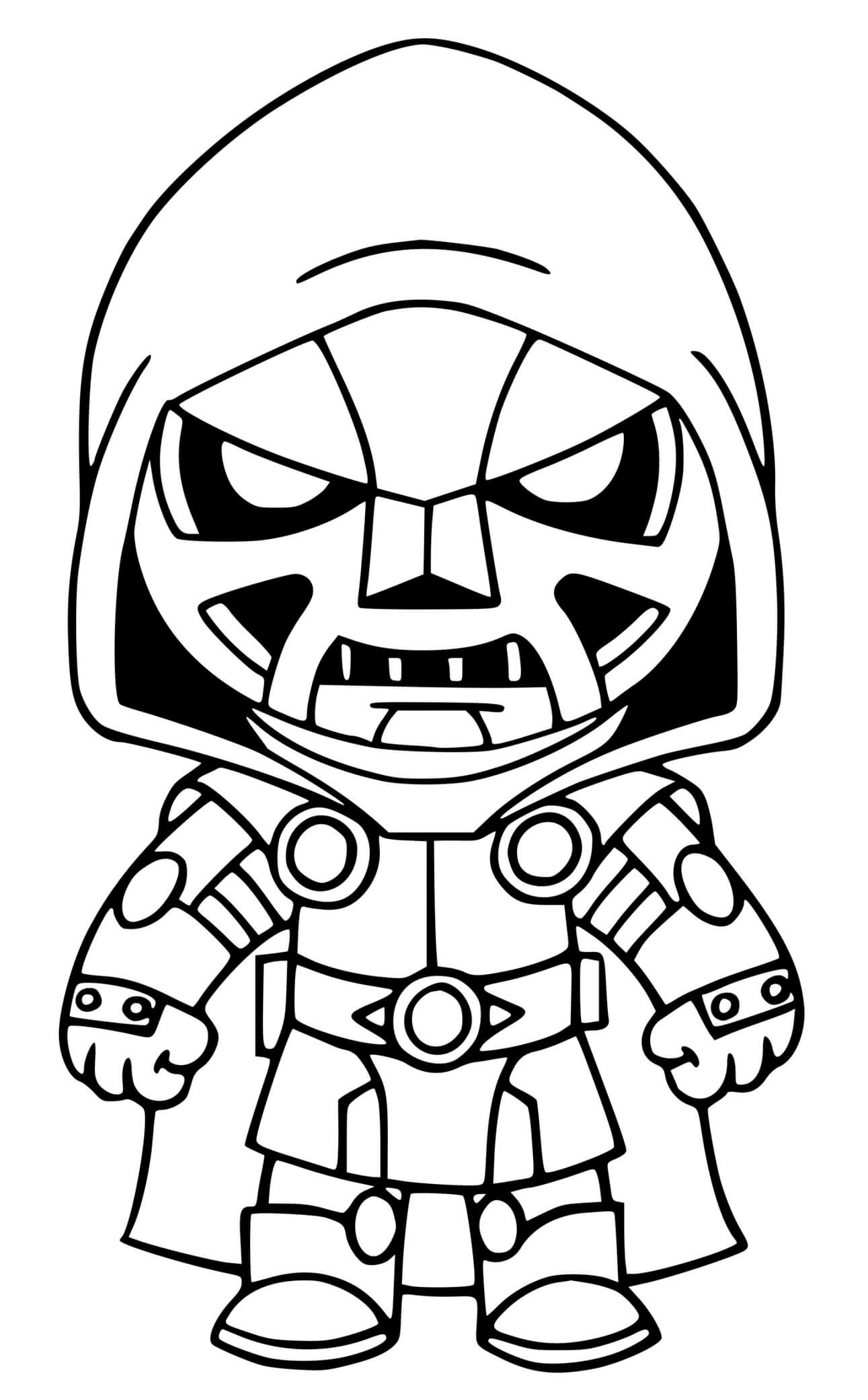 Coloriage Doctor Doom Fortnite - Fortnite à imprimer