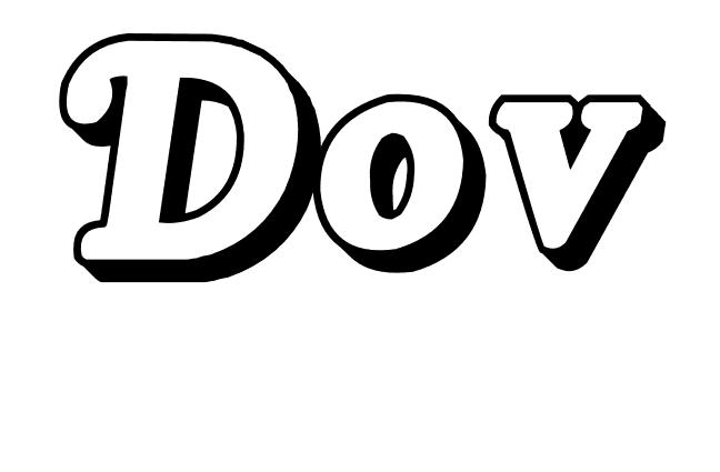 Coloriage Dov - Prénom à imprimer