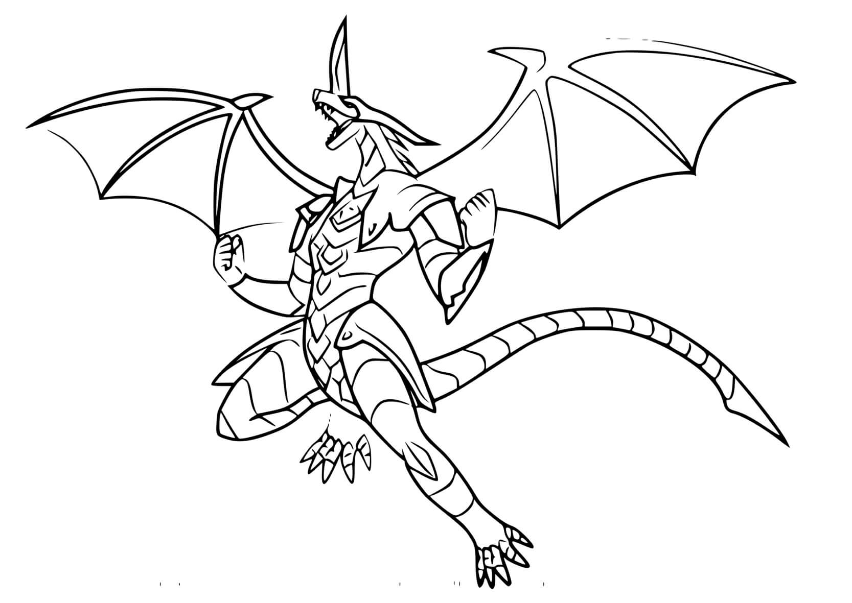 Coloriage Drago - Chef de Bakugan - Bakugan à imprimer