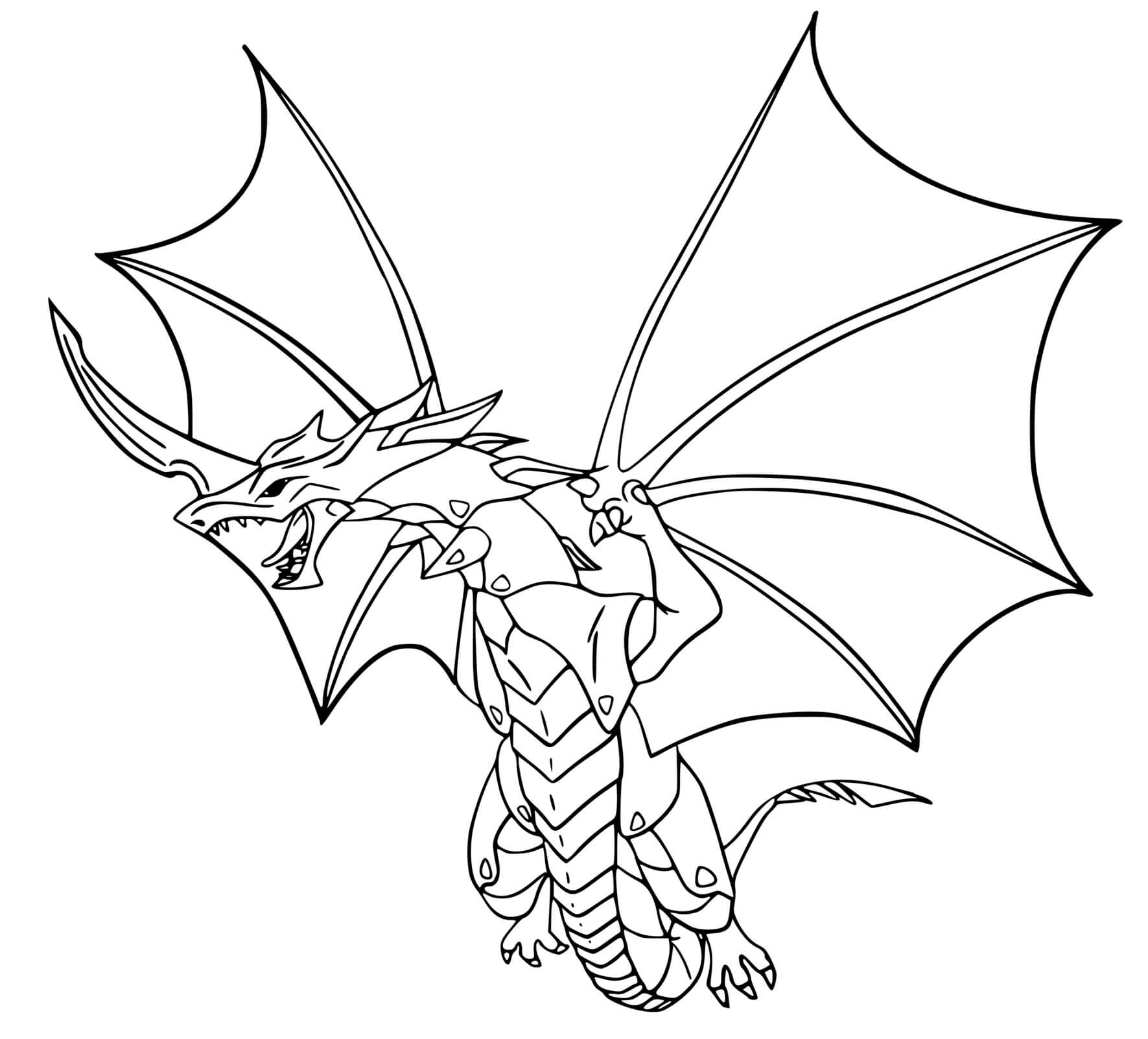 Coloriage Dragonoid Drago Bakugan - Bakugan à imprimer