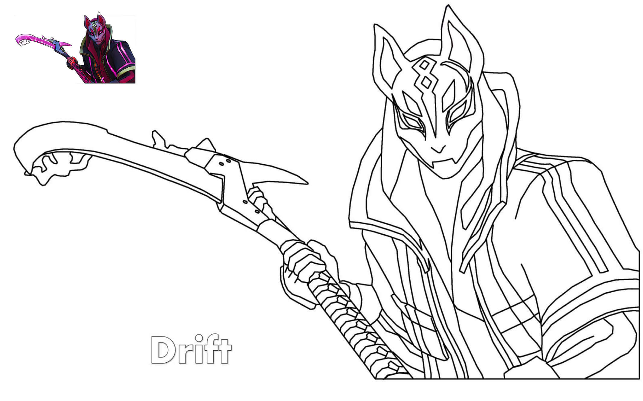 Coloriage Drift Ultimate Fortnite - Fortnite à imprimer
