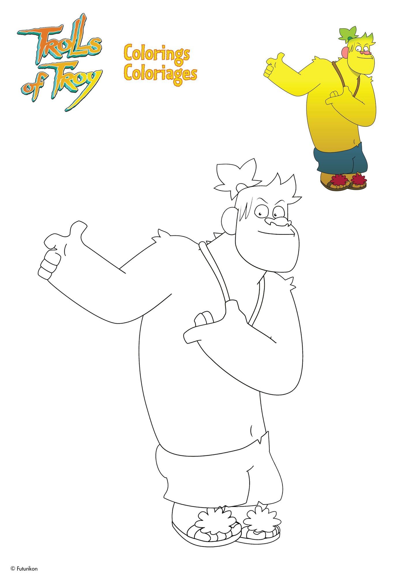 Coloriage Drôle De Personnage - Gulli à imprimer