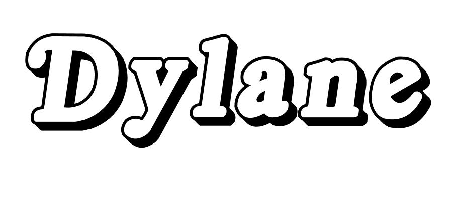 Coloriage Dylane - Prénom à imprimer