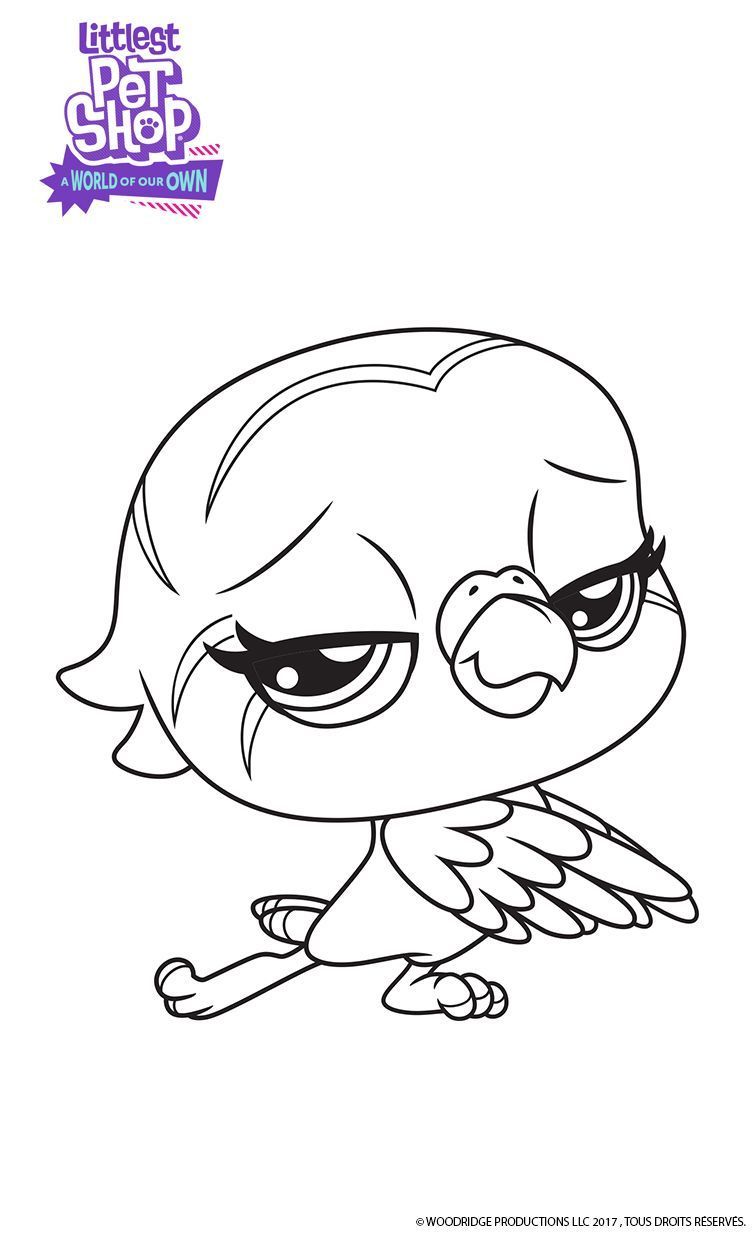 Coloriage Edie Littlest Pet Shop - Gulli à imprimer