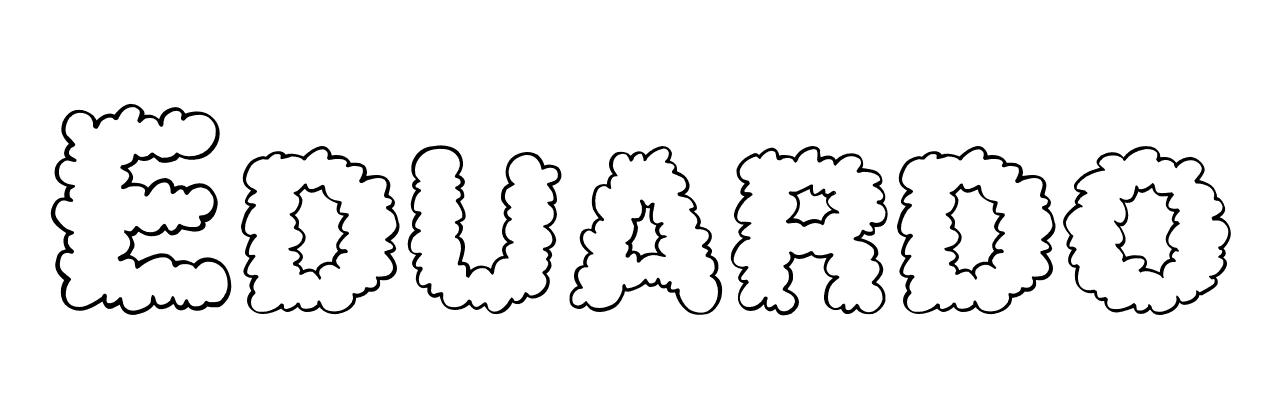 Coloriage Eduardo - Prénom à imprimer