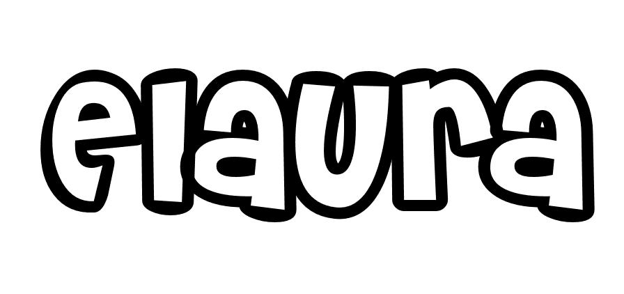 Coloriage Elaura - Prénom à imprimer