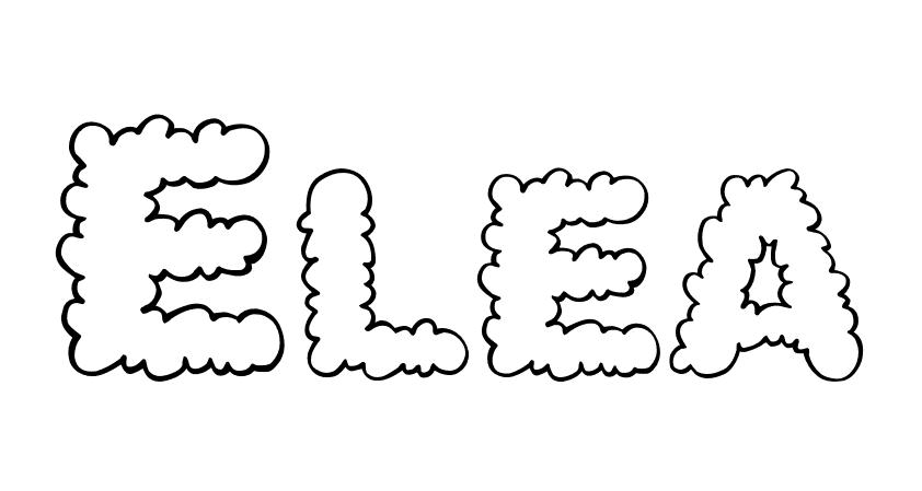Coloriage Elea - Prénom à imprimer