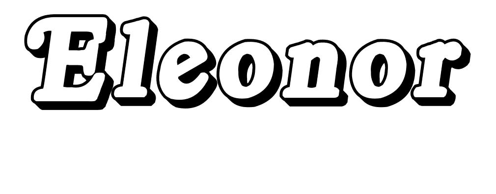Coloriage Eleonor - Prénom à imprimer