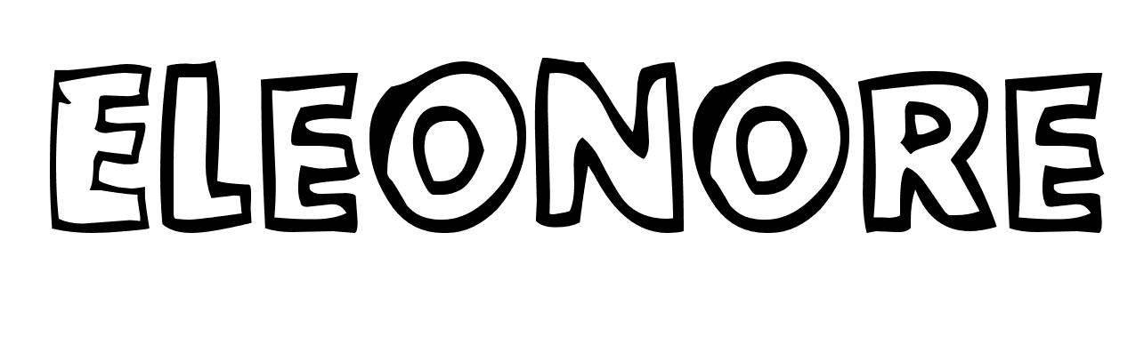 Coloriage Eleonore - Prénom à imprimer