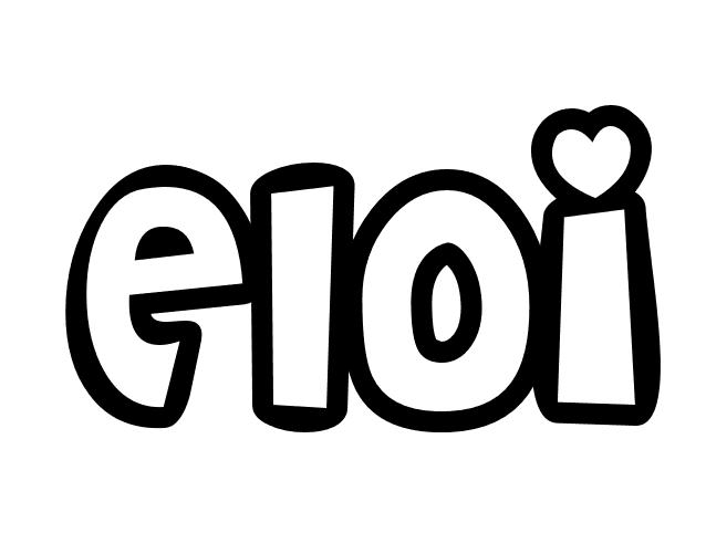 Coloriage Eloi - Prénom à imprimer