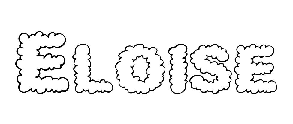 Coloriage Eloise - Prénom à imprimer