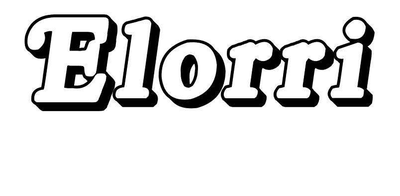 Coloriage Elorri - Prénom à imprimer