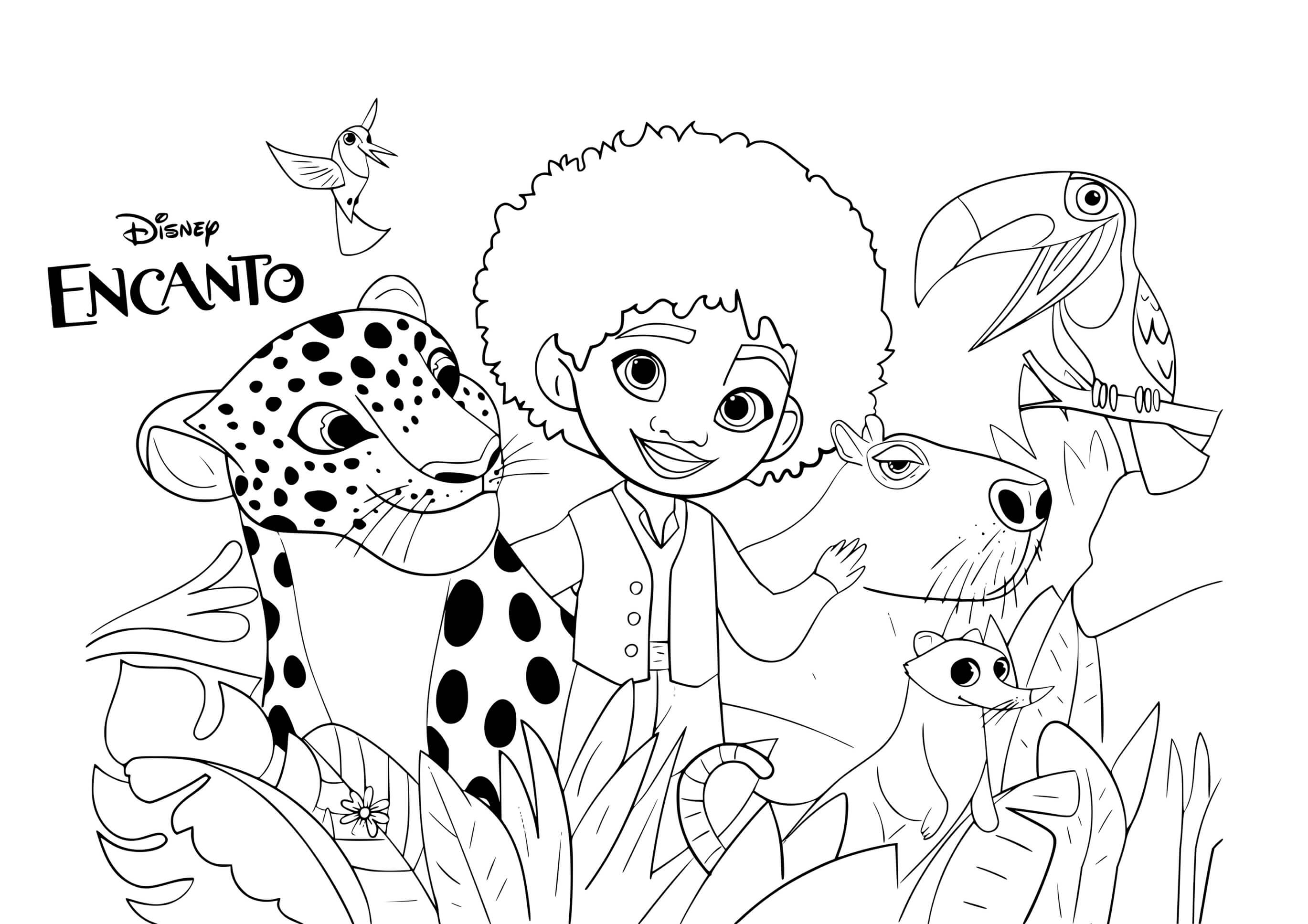 Coloriage Encanto Animals - Encanto à imprimer