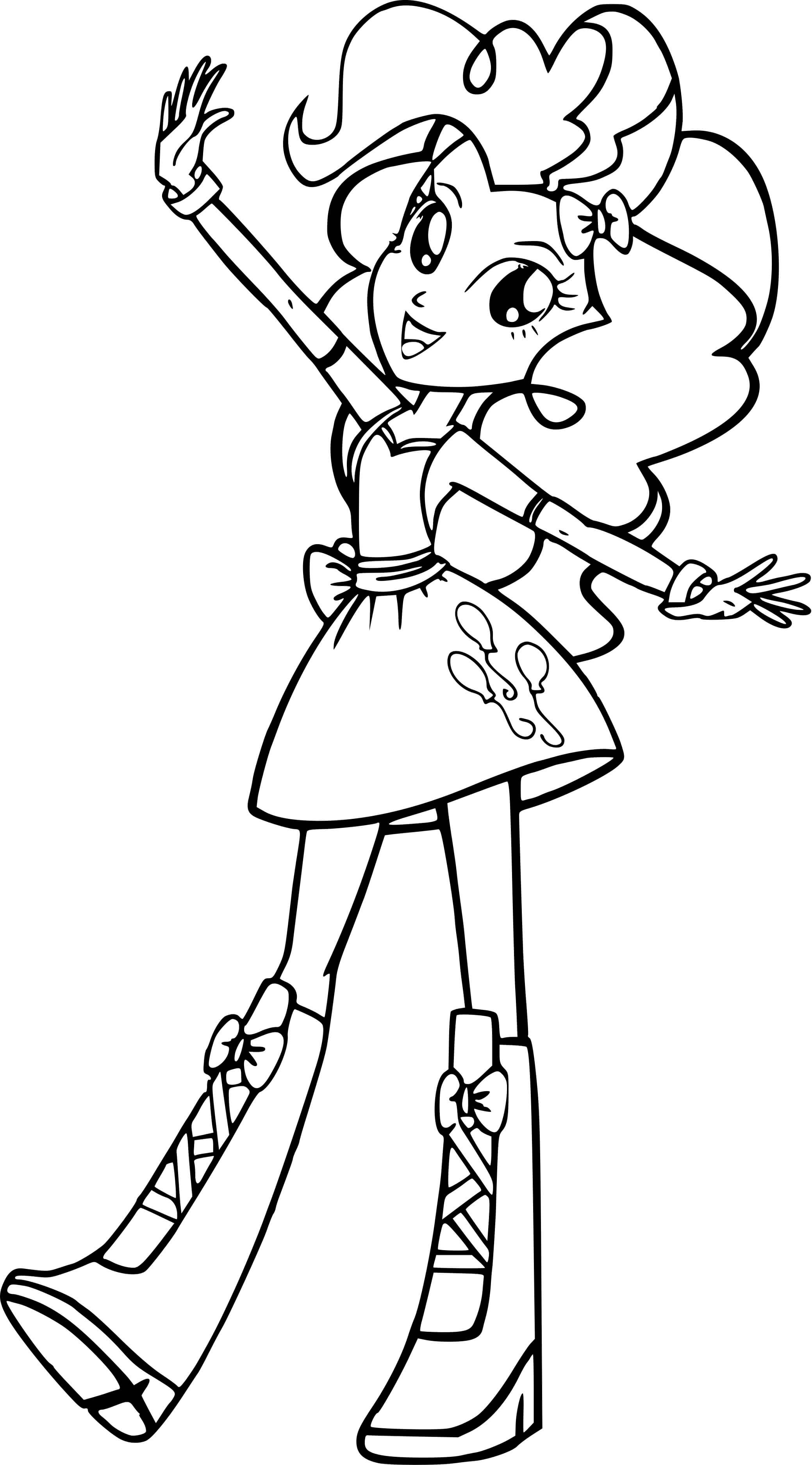 Coloriage Equestria Girls Better Together - Equestria girls à imprimer
