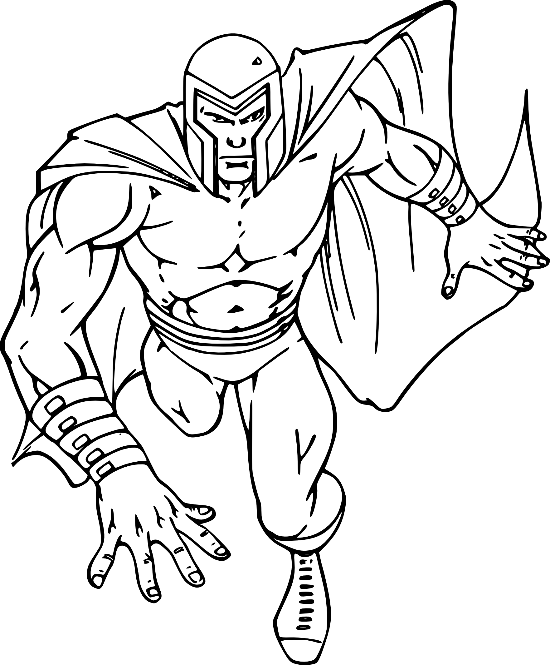 Coloriage Erik Magnus Lensherr Est Magneto X Men - Xmen à imprimer