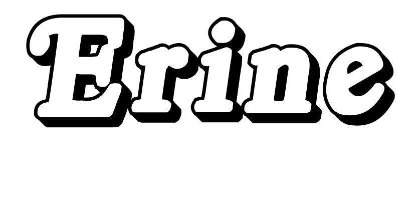 Coloriage Erine - Prénom à imprimer