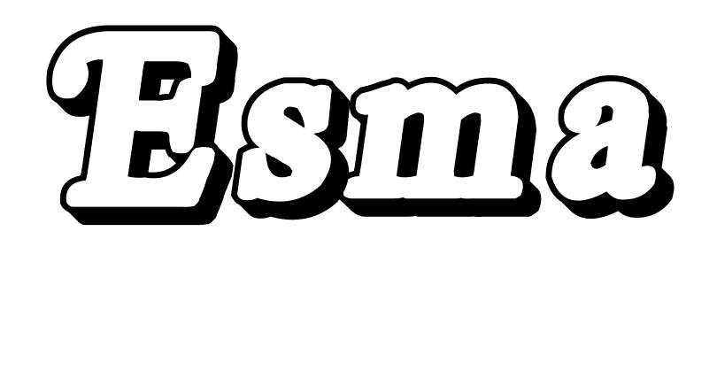 Coloriage Esma - Prénom à imprimer