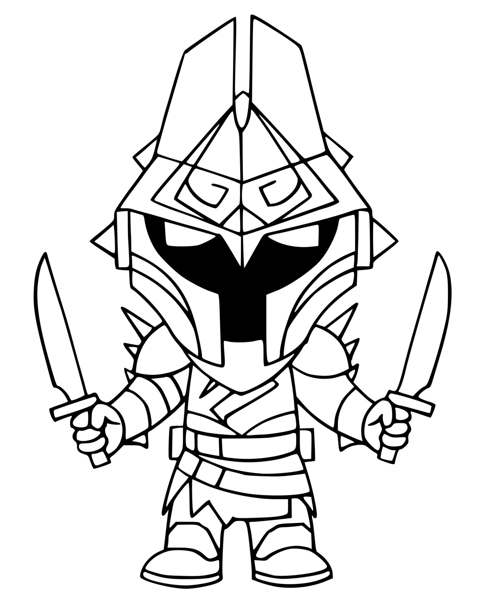 Coloriage Eternal Knight - Fortnite à imprimer