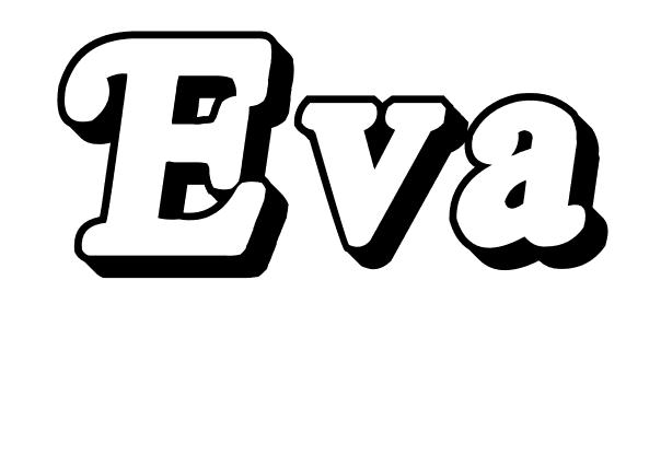 Coloriage Eva - Prénom à imprimer