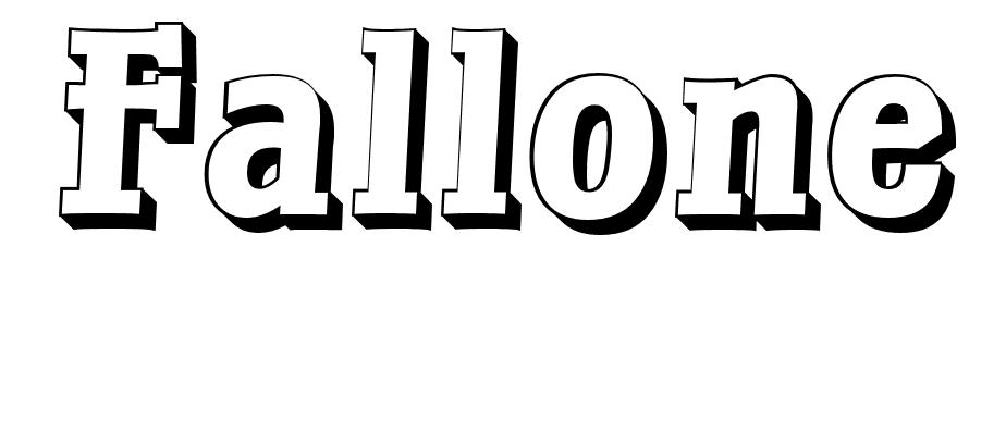 Coloriage Fallone - Prénom à imprimer