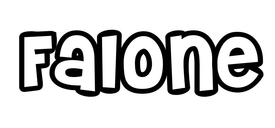 Coloriage Falone - Prénom à imprimer