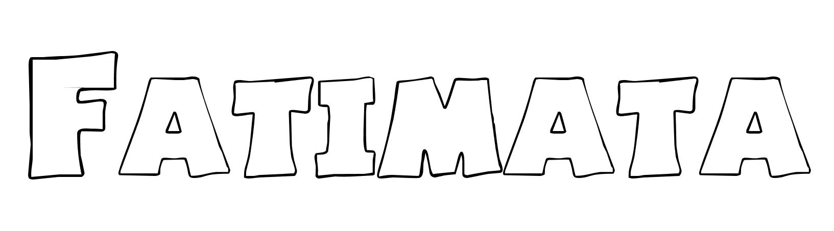 Coloriage Fatimata - Prénom à imprimer