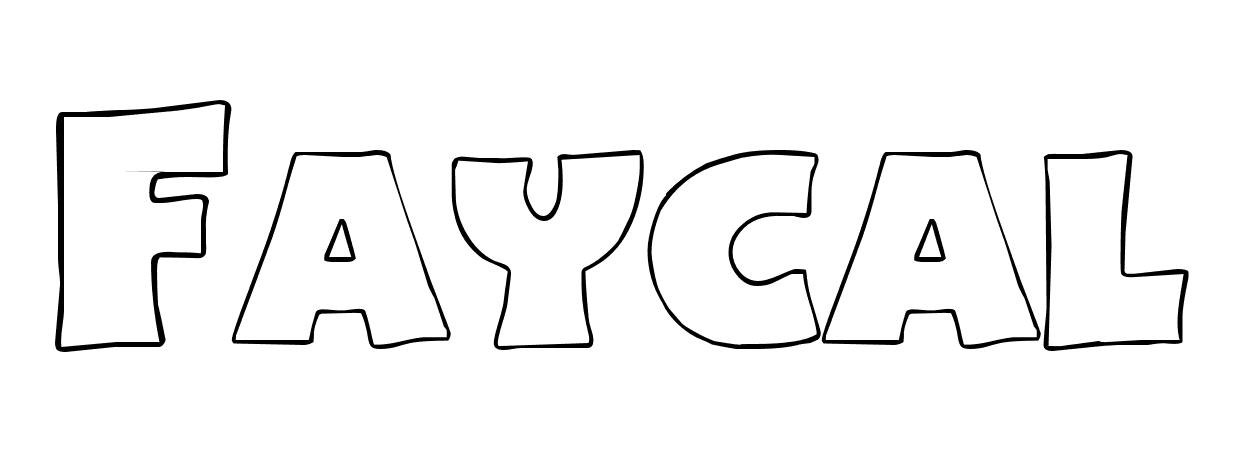 Coloriage Faycal - Prénom à imprimer