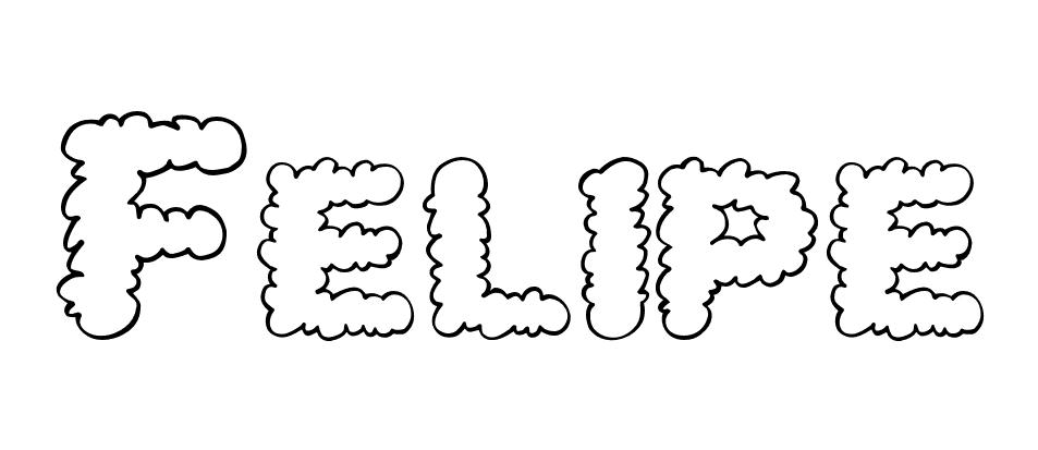 Coloriage Felipe - Prénom à imprimer