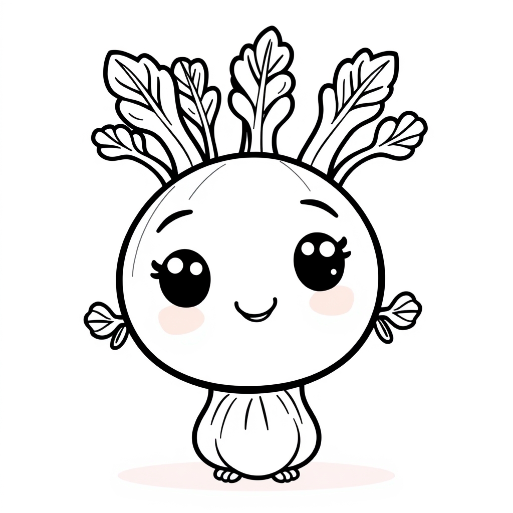 Coloriage Fenouil Maternelle Légumes - Legumes à imprimer