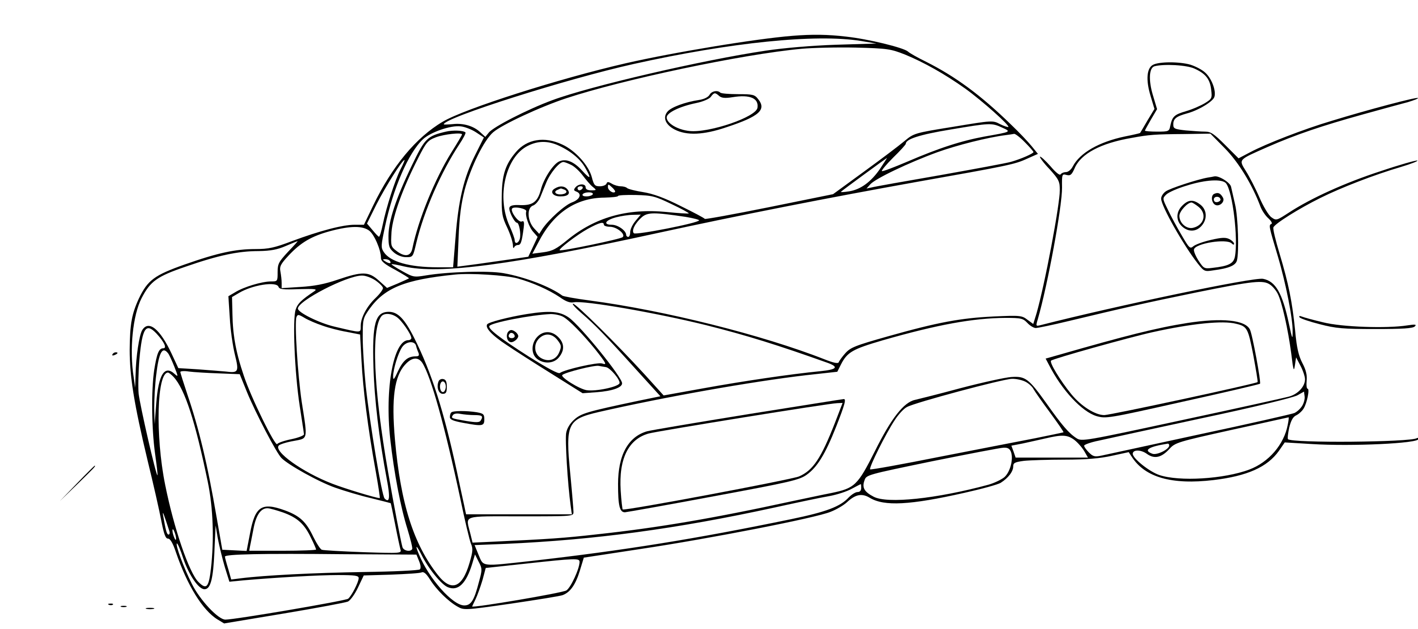 Coloriage Ferrari F12 Berlinetta - Ferrari à imprimer