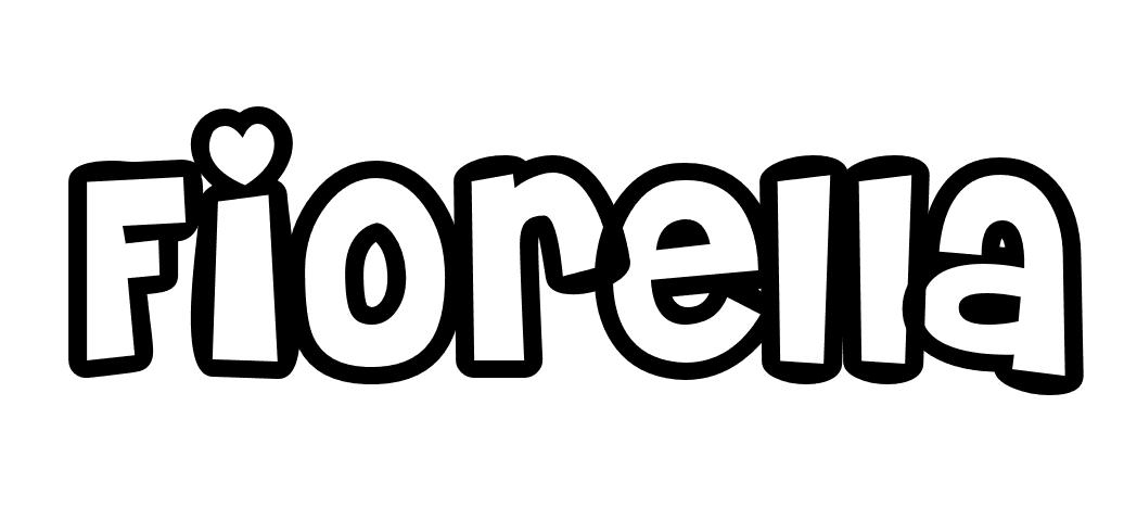 Coloriage Fiorella - Prénom à imprimer