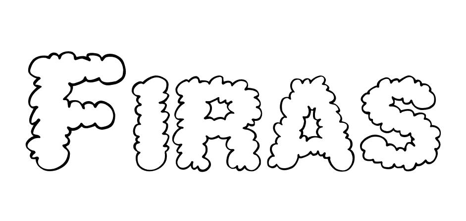 Coloriage Firas - Prénom à imprimer