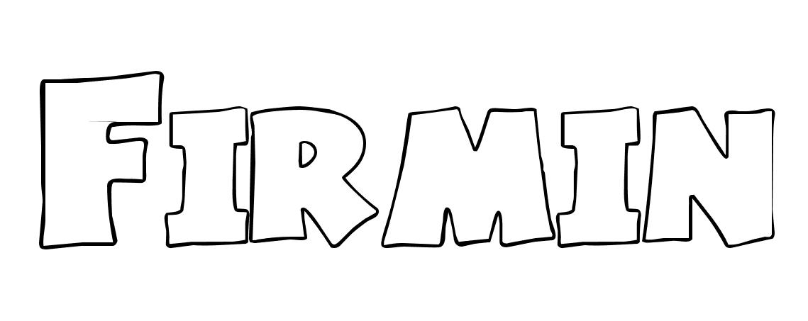 Coloriage Firmin - Prénom à imprimer