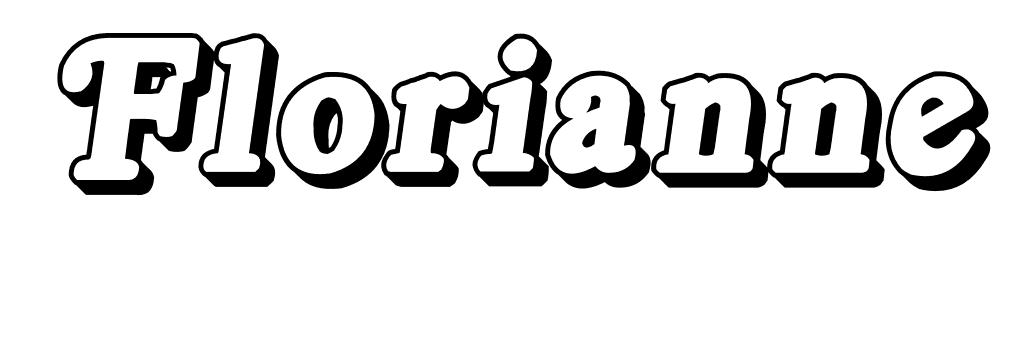 Coloriage Florianne - Prénom à imprimer