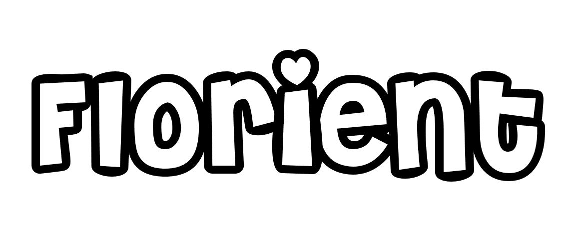 Coloriage Florient - Prénom à imprimer